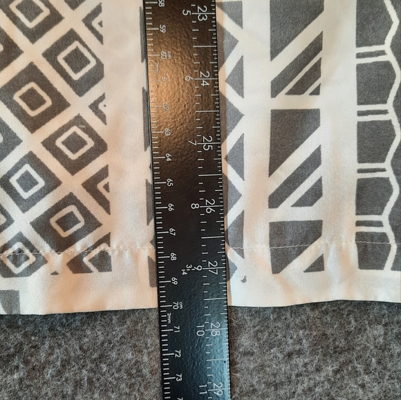 Makani Shirt Mens Large Gray Grometric Print Button Up Hawaiian Tropical Beach - Picture 8 of 12